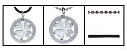 Stainless Steel Shamrock Pendant