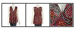 French Connection Women's Multicolor Jersey Shirt