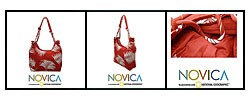 'Crimson Dance' Handmade Cotton Bag (Thailand)