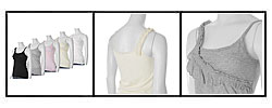 Mystree Women's Ruffle Design Fashion Tank Top