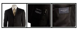 Austin Reed London Men's Black Pinstripe Suit