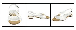 Prada Women's Leather Slingback Sandals