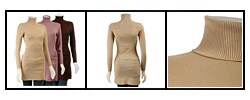 Lou Lou Women's Turtleneck Tunic Sweater