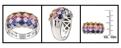 Encore by Le Vian 14k Gold Sapphire and 2/5ct TDW Diamond Ring