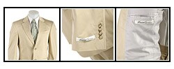 Kenneth Cole Men's Khaki 2-button Suit