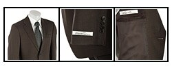 Kenneth Cole Men's Taupe Wool Suit