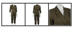 Sport Collection Women's Beaded Sateen Twill Pant Suit