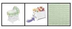 Portable 2-in-1 Sage Waffle Baby Bassinet