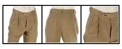 Tommy Hilfiger Men's Taupe Broken Herringbone Pants