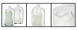 Ambiance Brand Women's Embellished Spaghetti Strap Top