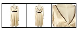 Max & Cleo White Silk Chiffon Sleeveless Dress