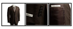 Kenneth Cole Men's Dark Taupe 2-button Suit