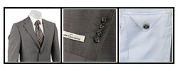 Kenneth Cole Men's Grey Check 2-button Wool Suit