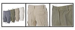 Izod Men's Saltwater Chinos Twill Cargo Shorts