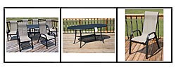 Executive Black 7-piece Patio Dining Set