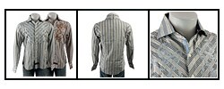 English Laundry Men's Striped Long-sleeve Shirt
