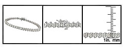 10k White Gold 2ct TDW Diamond Tennis Bracelet (I-J, I3)