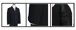 BJK Collections Boy's 6-piece Solid Black Suit