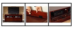 Cherry Mission-style Plasma TV Console