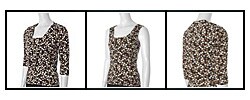 Adi Designs Women's Dot Print 2-piece Top Set