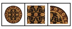 Hand-tufted Traditions Wool/Silk Rug (4' Round)