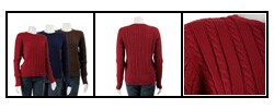 Allen Allen Women's Long-sleeve Cable Knit Sweater