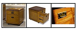 Mission Solid Oak Mobile File Cabinet