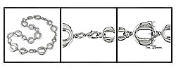 Stainless Steel Oval Link Necklace