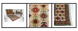 Indian Caspian Hand-woven Chenille Rug (5' x 8')
