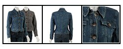 Live a Little Women's Denim Trapunto Jacket