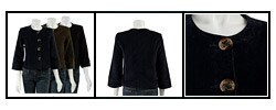 Live A Little Women's Variegated Corduroy Jacket