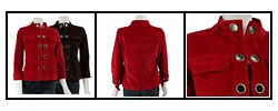 Live A Little Women's Corduroy Grommet Jacket