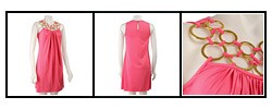 Lyndia by Lyndia Procanik Metal Rings Pink Dress