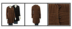 Renee C Women's Ribbed Duster Sweater