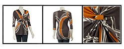 Renee C Women's Abstract Print Top