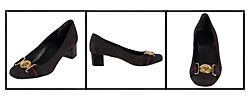 Gucci Logo Crest Jacquard Slip-on Shoe