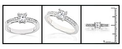 14k White Gold 5/8ct TDW Diamond Engagement Ring (H-I, I1-I2)