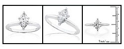 14k White Gold 1/2ct TDW Diamond Engagement Ring (H-I, SI)