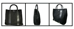 Ferragamo Black Nylon Tote
