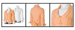 Tulle Los Angeles Women's 3/4-sleeve Cotton Blazer