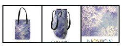 Cotton 'Dragonfly in the Clouds' Handbag (Thailand)