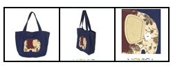 Cotton 'Cinnamon Elephant' Handbag (Thailand)