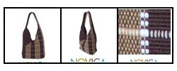 'Fudge Brownie' Cotton Shoulder Bag (Thailand)