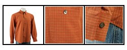 Axis Men's Orange Lattice Dress Shirt