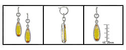 14k Gold 1ct TDW Diamond and Citrine Drop Earrings