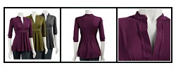 Pathway Women's Banded-sleeve Empire Waist Tunic