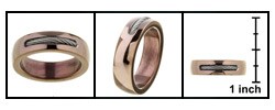 Chocolate Stainless Steel Braided Cable Band