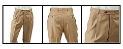 Austin Reed Men's Tan Herringbone Trousers