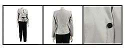 Karin Stevens Women's 2-piece Belted Pant Suit