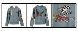 Ed Hardy Boy's Motorcycle Pirate Hoody